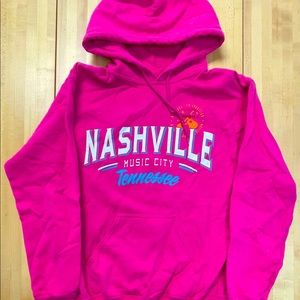 Nashville, TN - Hot Pink Hoodie